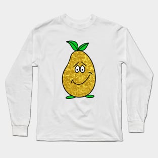 Funny  Food Happy Pear Long Sleeve T-Shirt